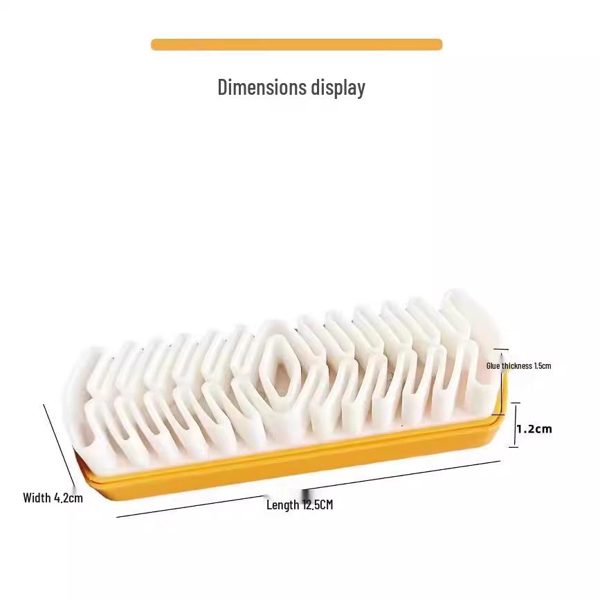 Suede Shoe Cleaning Brush with Rubber Eraser and Soft Bristles