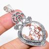 Wild Horse Gemstone Handmade 925 Sterling Silver Jewelry Pendant 2.76" KJ-190