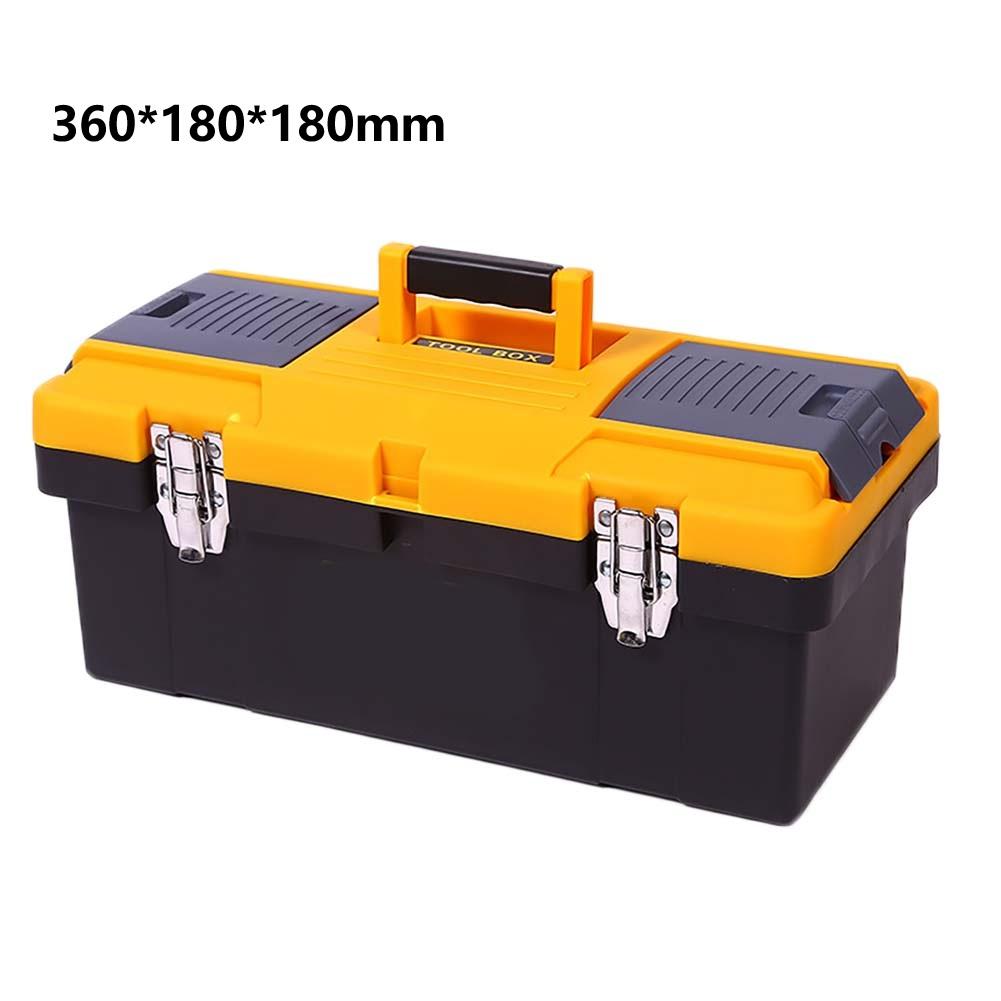 

2 Layer Plastic Tool Box Storage Organizer Versatile Organization Toolbox Spacious Capacity For Car Home Repair Tools