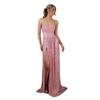 2026 Europe & America Strapless Sequin Evening Gown with Slit and Flowing Skirt