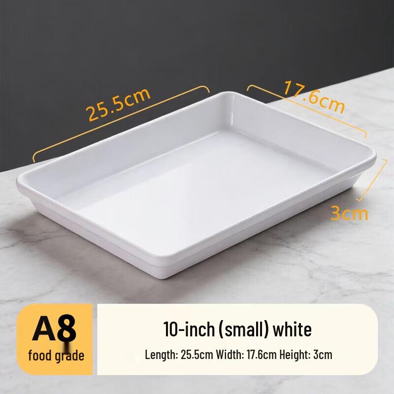A8 Коммерческий Extra Thick Меламиновый Прямоугольный Поднос для Деликатесов