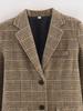 European and American Style, New Women's Clothing, Foreign Style, Fashionable, Casual Style, Thousand Bird Grid Blazer