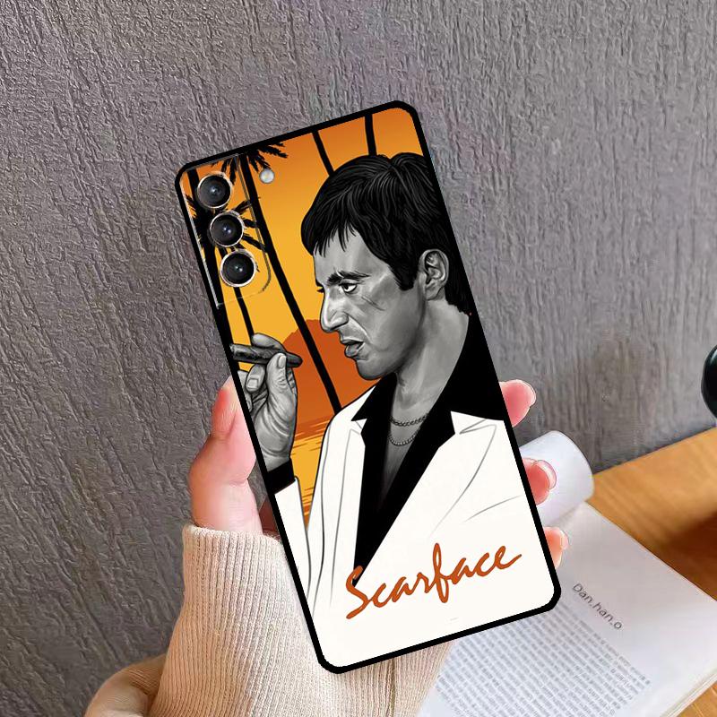 

Scarface Tony Montanna Poster Phone Case For Samsung Galaxy S26 S25 S24 S20 S21 S22 S23 Ultra S10 Plus S24 FE S25 FE Cover Galaxy S25