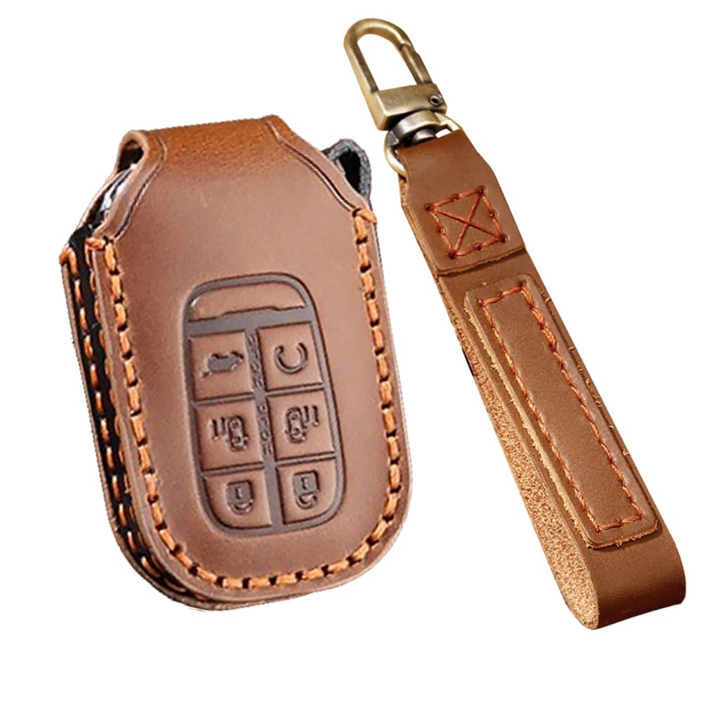 

ONTTO Чехол для смарт-ключа Honda Чехол для ключа Держатель для ключа для Honda Accord JAZZ Odyssey коричневый