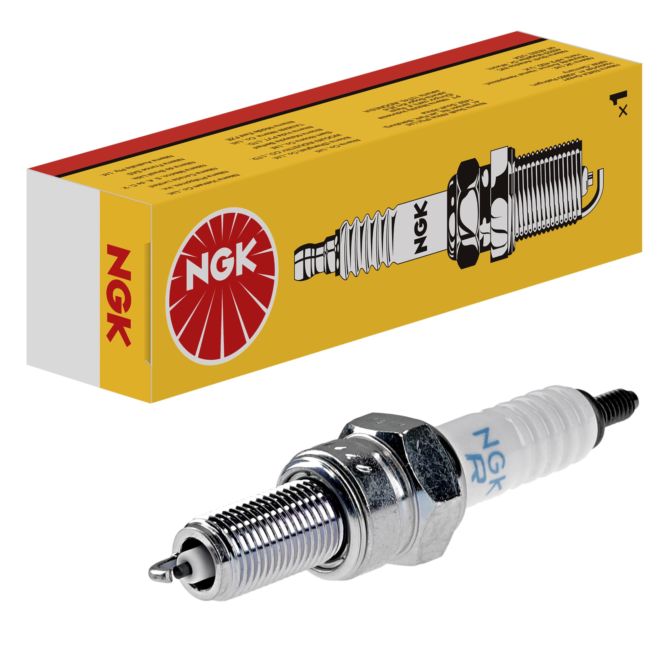 NGK Spark Plug (for motorcycles) MR8C-9N Stock No.97985 10mm серебряный