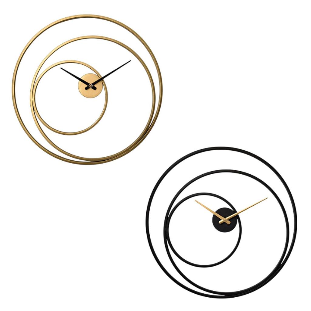 24inch Industrial Wall Clock Round Hanging Clock Silent Home Decor Non Ticking Metal Art Clock for Hotel Housewarming Holiday