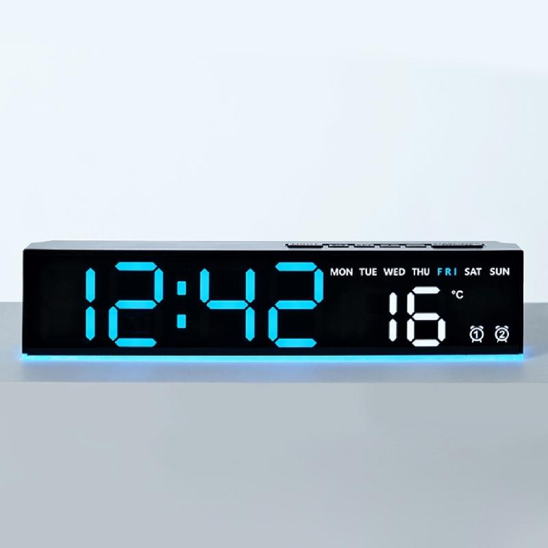 LED Wall Clock Simple Colourful Digital Clocks Gym Wall Multifunction Clock Large Led Screen Large Digital