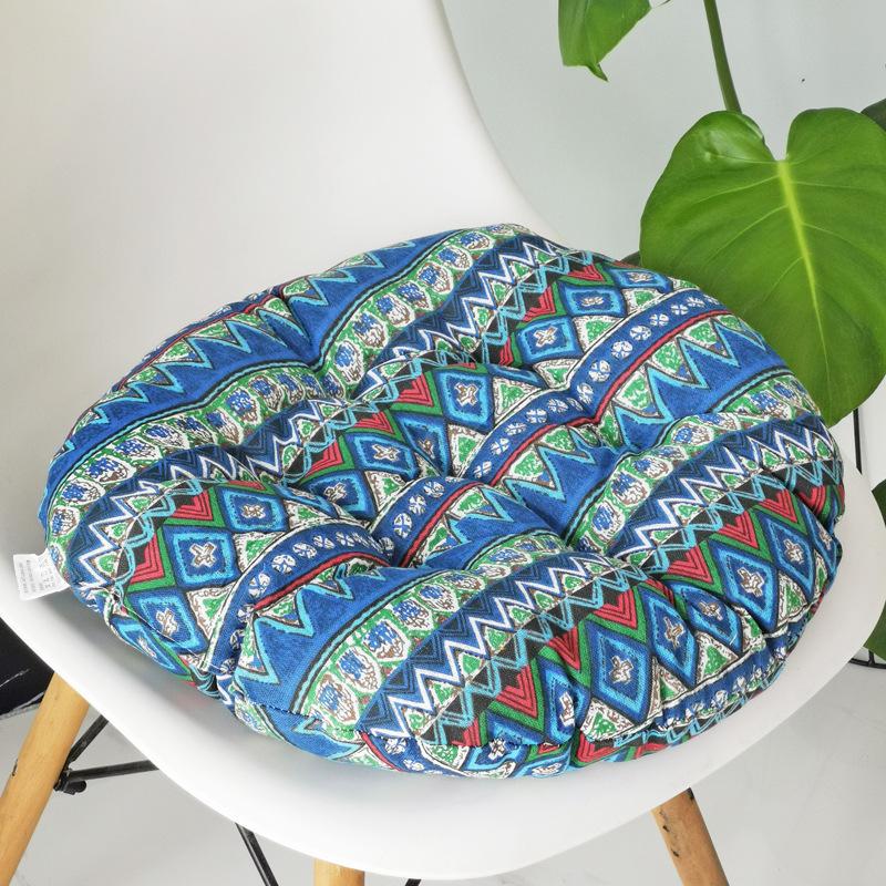 Coarse Cloth Round Style Cotton and Linen Style Seat Cushion Home Circular Cushion Japanese Style Futon Cushion Decoration