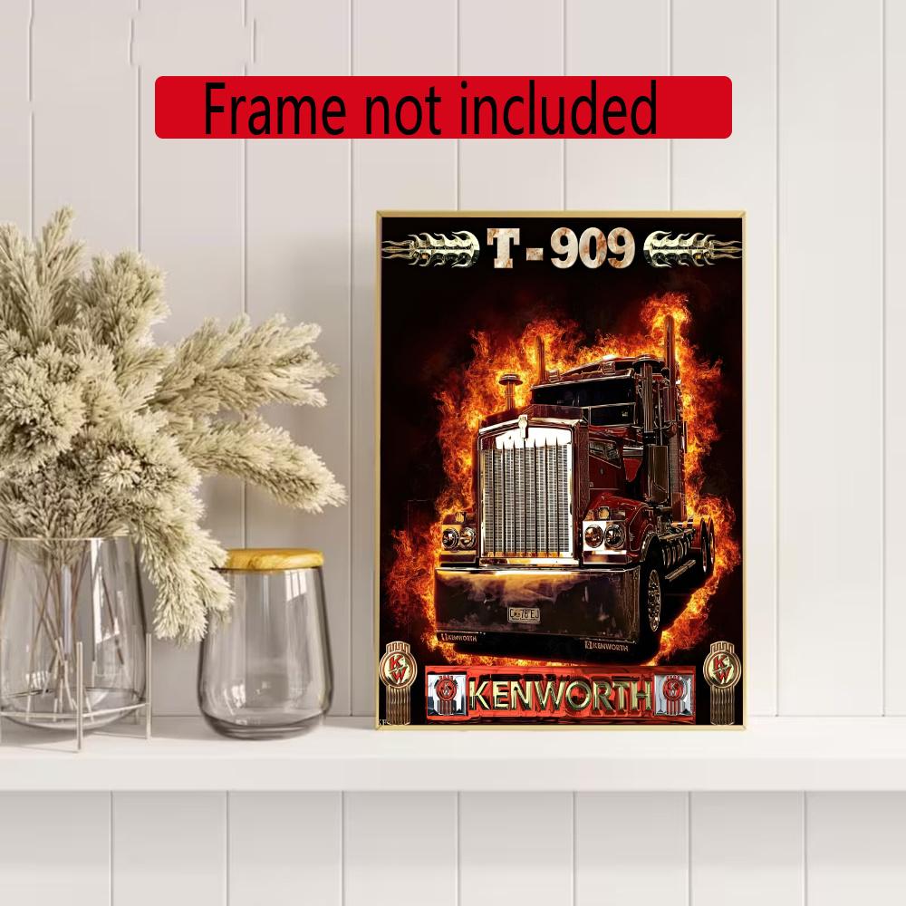 Kenworth Diamond Painting Round Diamond Mosaic Rhinestones Diamond Embroidery Craft Kit Wall Decor Without Frame