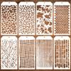 Multifunctional Plastic Painting Template Vintage Hollow Pattern Creative DIY Journal Student Supplies Stationery