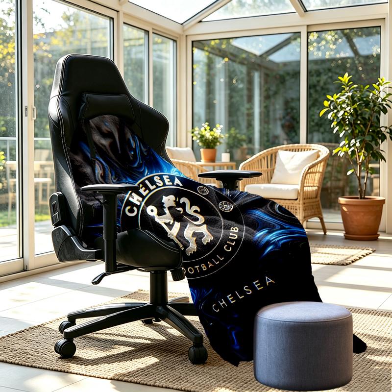 Chelsea F.C Print Blanket - Soft & Comfortable, for Bedroom, Travel, Sofa, Home Decoration - Birthday Christmas Gift for Friend