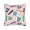 Federa per Cuscino Central Perk Friends TV Merch Stampa Federa Cuscino Copricuscini Decorazione Auto con Zip Multitaglia