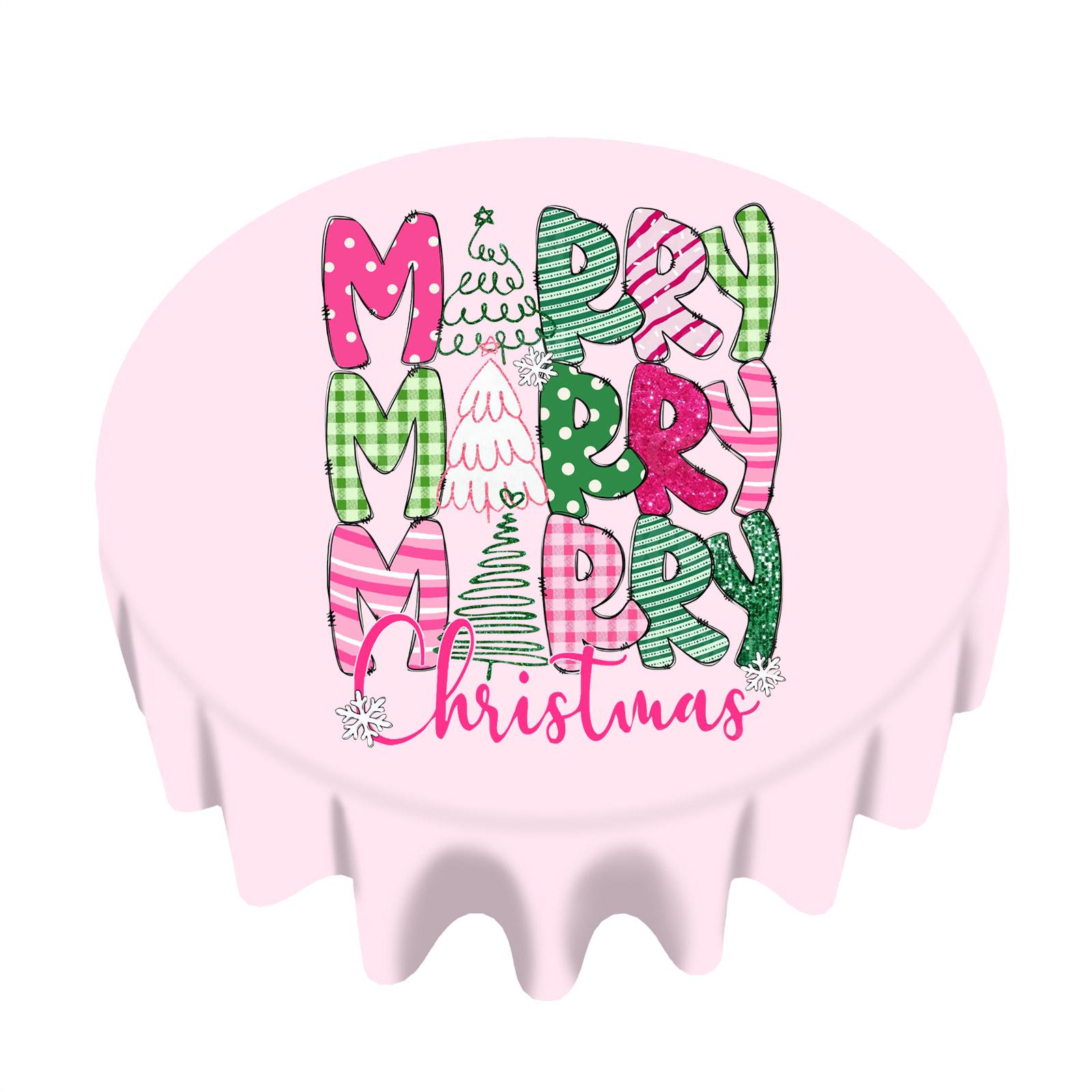 

Рождественская скатерть прямоугольная с прямым краем One Size