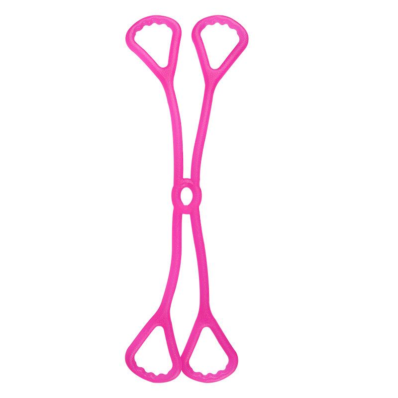 Macaron-Colored Four-Ring Resistance Band for Hands, Feet, Shoulders, Chest, Back, and Yoga Stretching