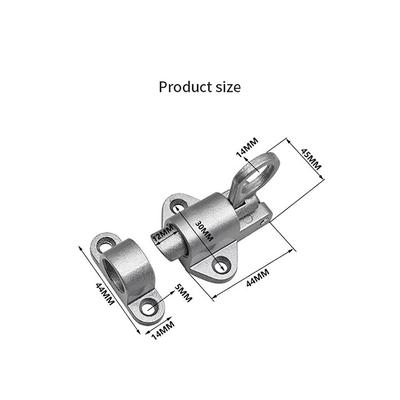 Automatic Door Bolt Latch Home Window Gate Security Pull Ring Spring Bounce Door Bolt Automatic Latch Lock