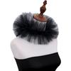 Ladies' Retro Net Tulle Puff Sleeve Fake Collar Dramatic Role Accessory Courtly Ruffle Necklace