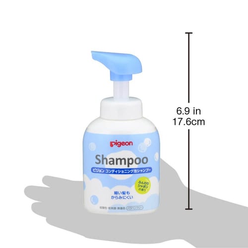 PIGEON Conditioning Foam Shampoo, Soft Soap Scent, 350ml