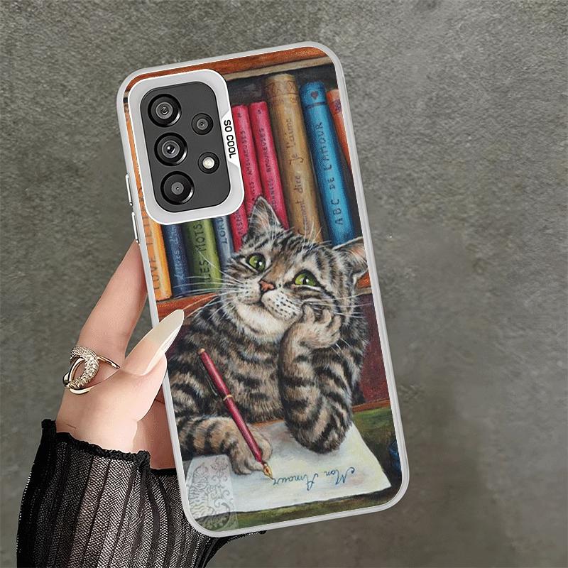 

Funny Cats Fashion Style Shockproof Phone Case for Samsung A17 A16 A15 A14 A37 A57 A36 A56 A26 A35 A55 A25 A34 A54 A24 A13 A23 A Samsung A56
