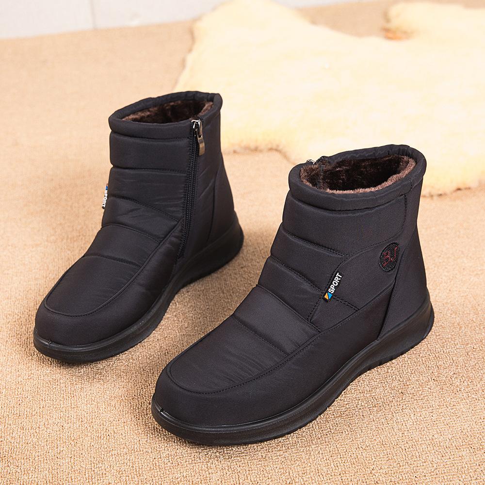 Large Size 43 Cotton Shoes Snow Boots Women's Tall Waterproof Women's Boots High Top Non-slip Women's Cotton Boots