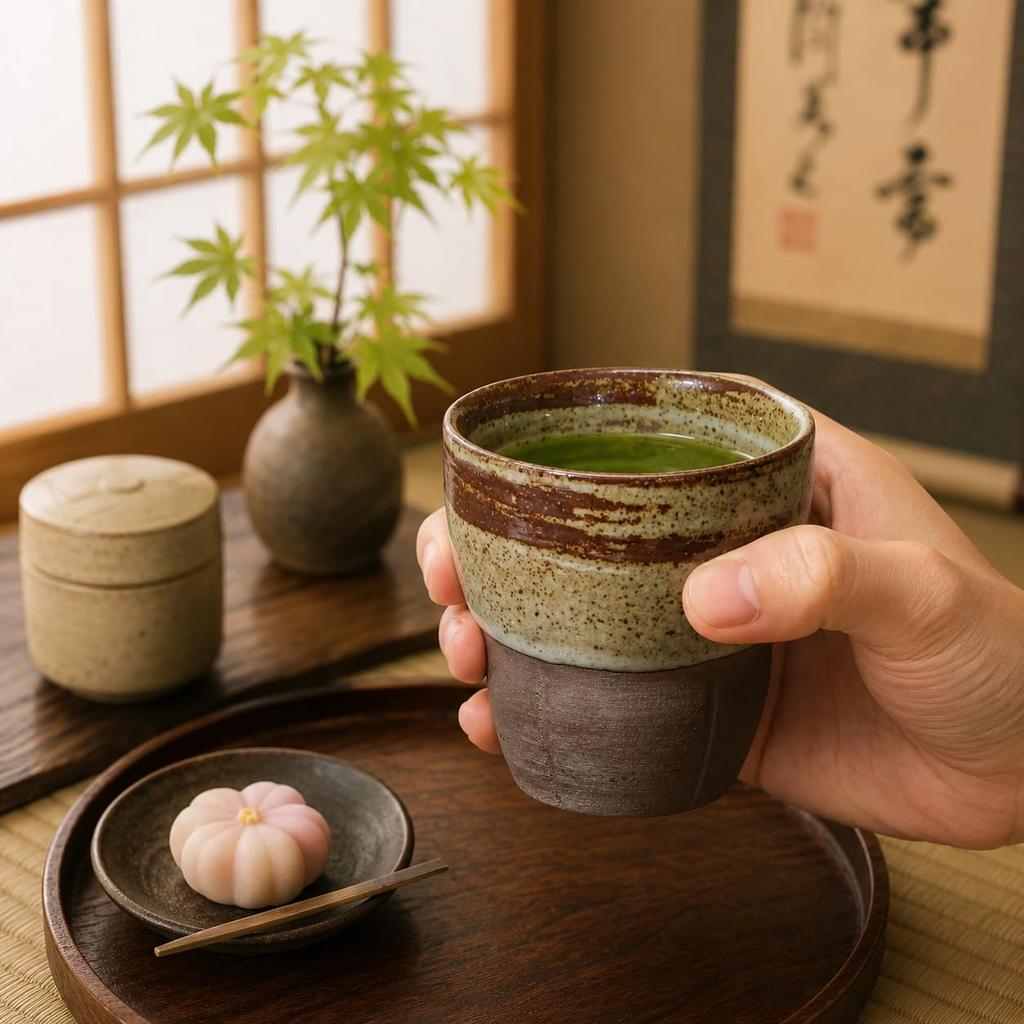 Ceramic Teacup (170ml) - Free Cup, Wooden Box Included, Dishwasher Safe, for Tea, Coffee, or Guests, Gift