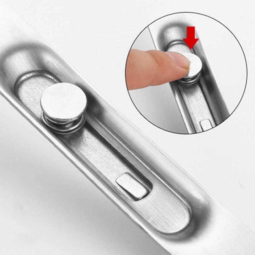 2 Pack 4 Inch Door Flush Bolt Stainless Steel Security Door  Concealed