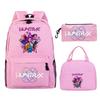 Kpop Demonunters Peripheral Children'S Backpack Elementary And Secondary School Bag Three-Piece Set