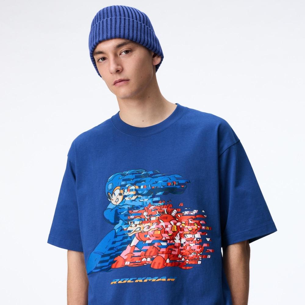 

UNIQLO JAPAN CAPCOM 40th UT оверсайз с короткими рукавами