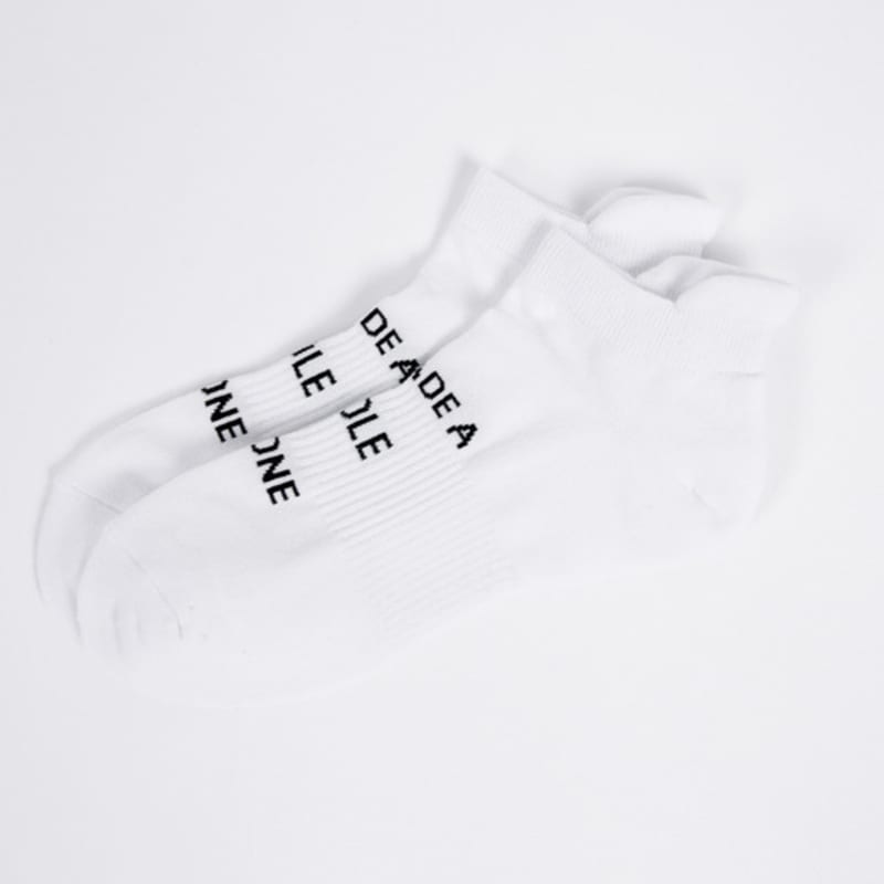 Creve9 Lettering Short Socks BK