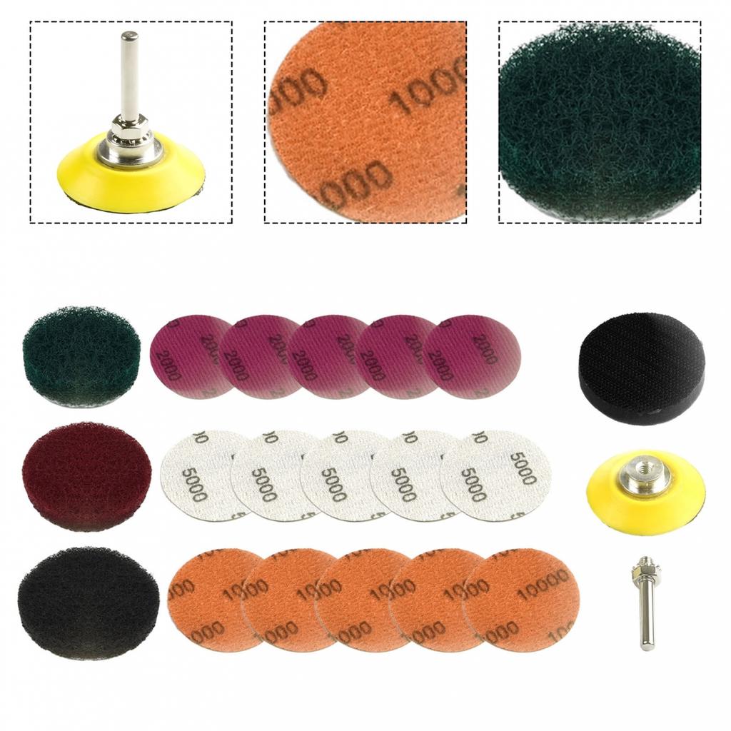 Polishing Restoration Headlight Scouring Pad DIY Kit Electric Drill Tool