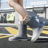 2025 new rain shoes women's fashion wear non-slip foreign style medium and high tube water shoes adult soft-soled long rain boots