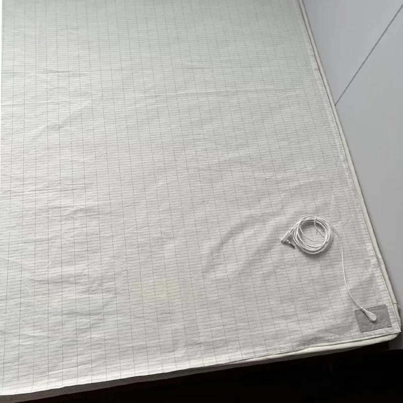 Earthing Bed Sheet Flat Sheet Earth Benefit Nature Health Well Grounded Gold Connection Earth Cord AU Plugs/ UK Plugs/ EU Plugs