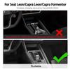 Soft Carbon Fiber For Seat Leon MK4 Cupra Leon Cupra Formentor -  2024 LHD RHD Car Wireless Charging Frame Sticker