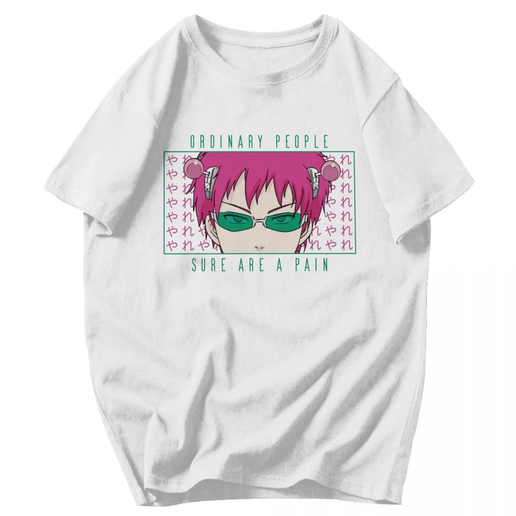 Herren T-Shirt Saiki Kusuo The Disastrous Life Of Saiki K Anime Idee Y2K Grafik-T-Shirts Unisex Oberteile T-Shirts