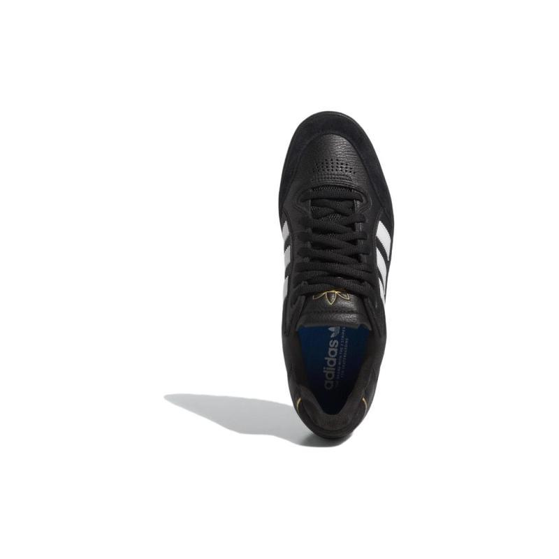 Adidas Tyshawn Low 'Black White Gold Leather' Sneakers IE3124