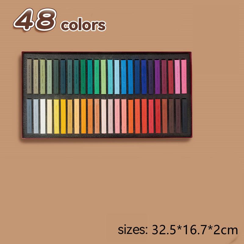 12/24/36/48/60 Colors Artist Soft Pastels Chalk Sticks Crayons Sketch Graffiti Coloring Drawing Supplies Masters Colored Chalk