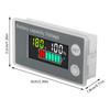 DiyStudio 2PCS Digital Voltmeter Battery Meter with Alarm Temperature Battery