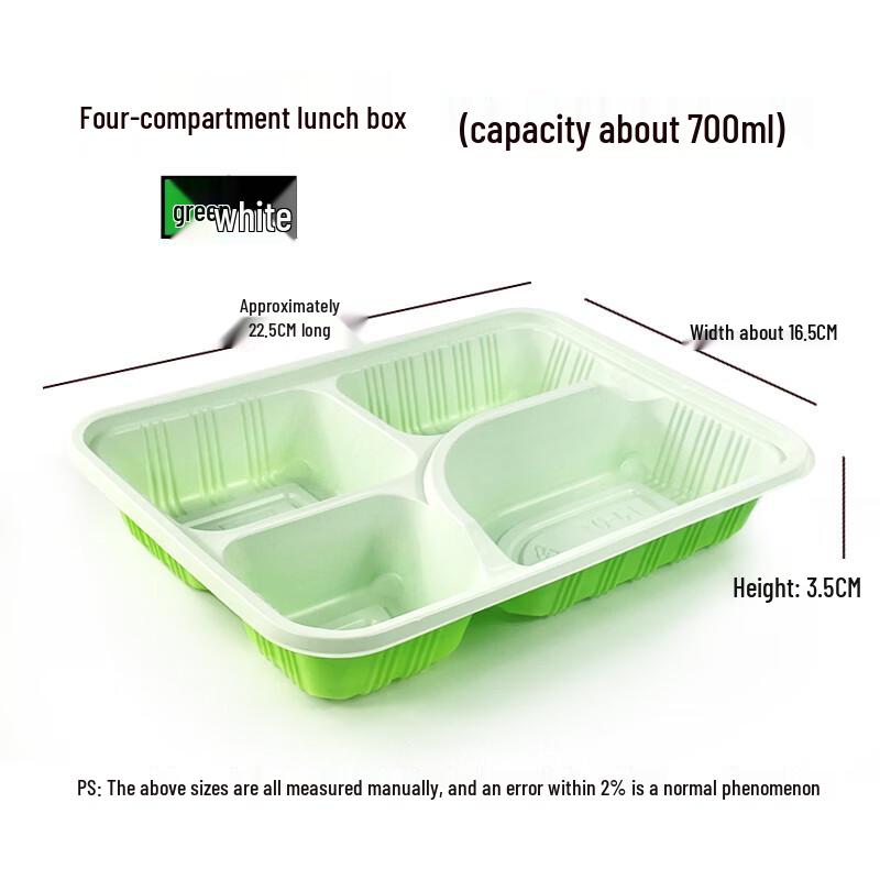 Disposable Plastic Compartment Lunch Box