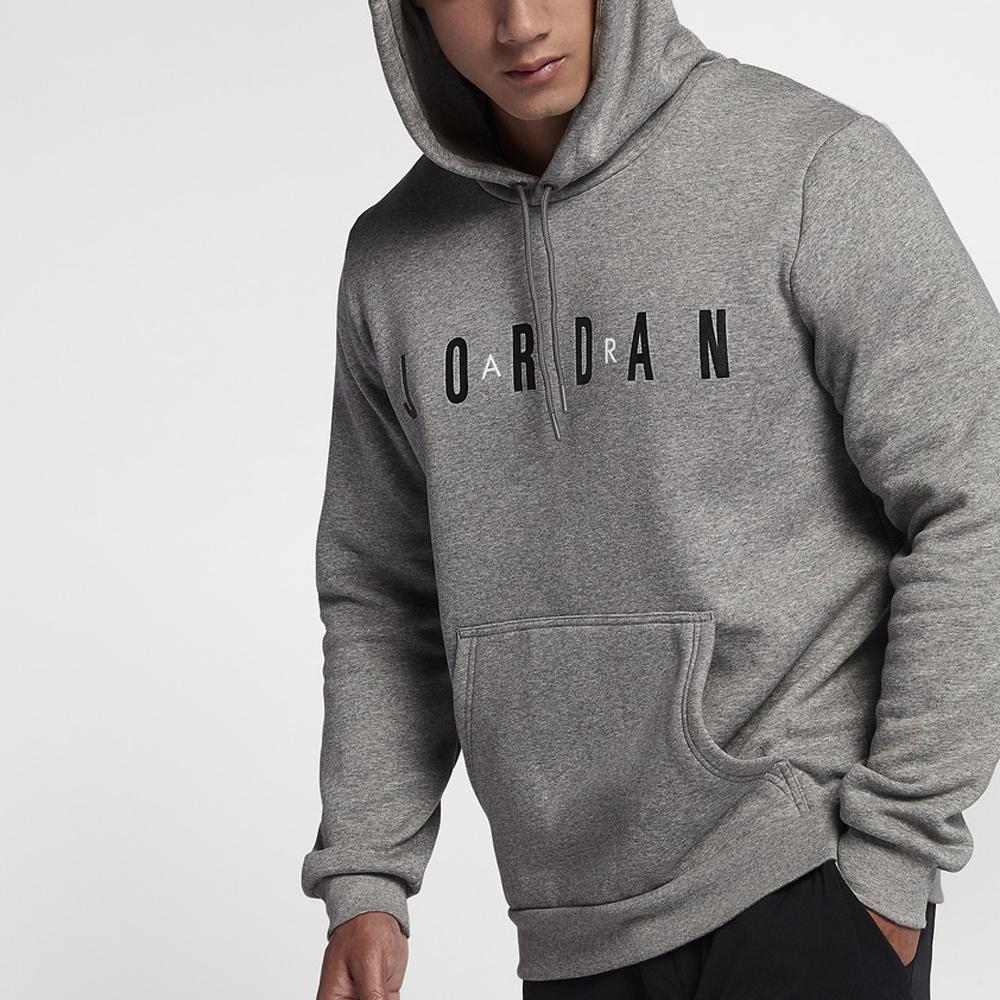 Air Jordan Sportswear Flight Fleece Hoodie Men Tops Grey AH4510-063