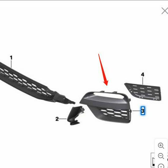 BMW X3 G08 Stoßfänger vorne Nebelscheinwerferrahmen 51118092757/51118092758