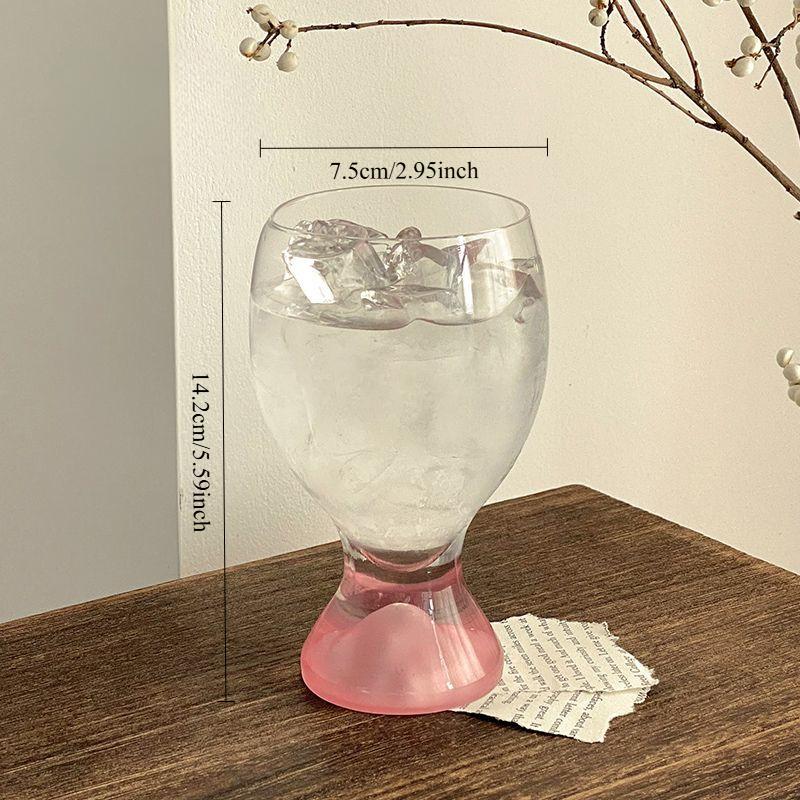 

Creative Big Belly Wine Glass Colored Simple Champagne Glass Coffee Cup Vodka Cups Transparent Short Footed Beer Glass Gift 400ml