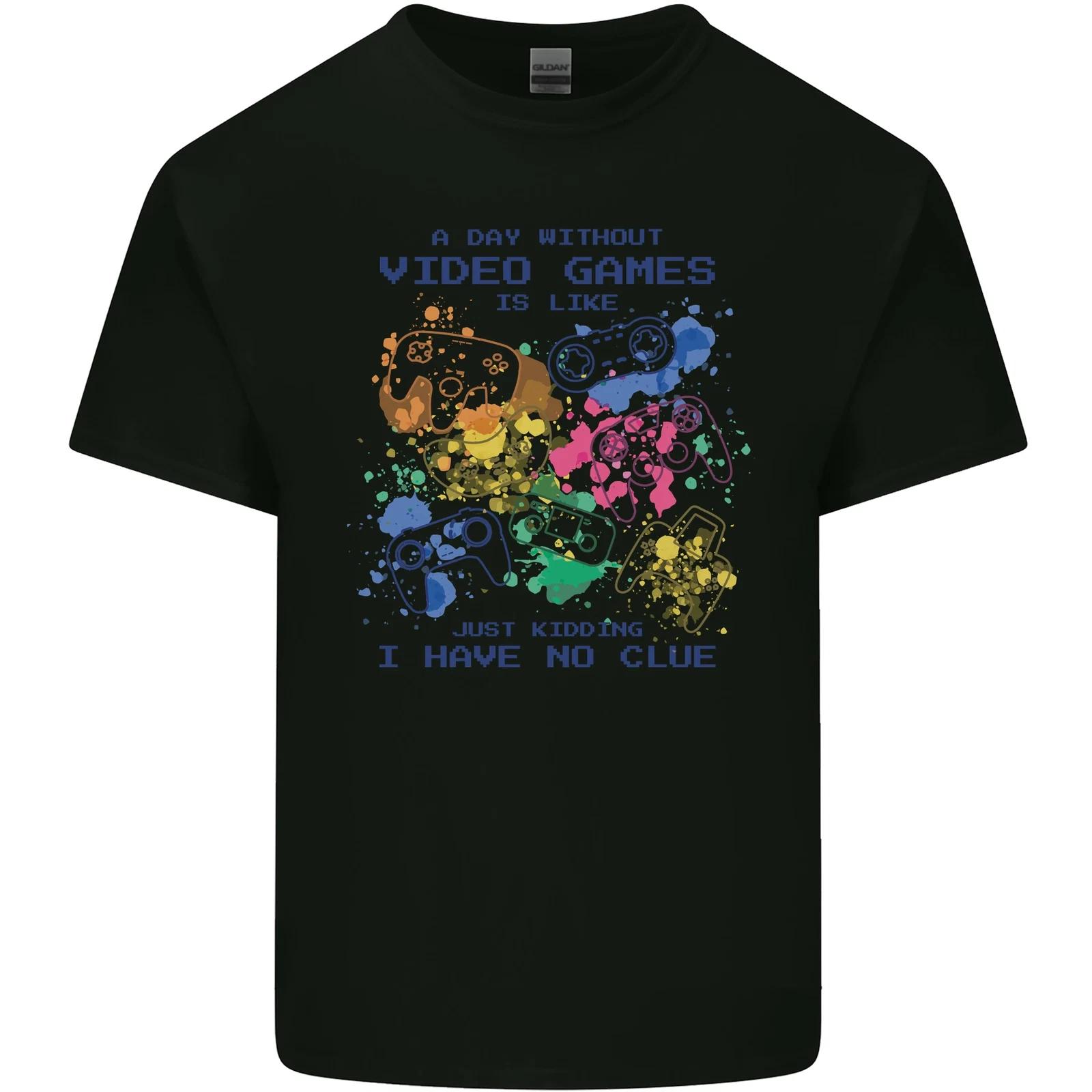 A Day Without Video Games Kids T-Shirt Childrens 2XL