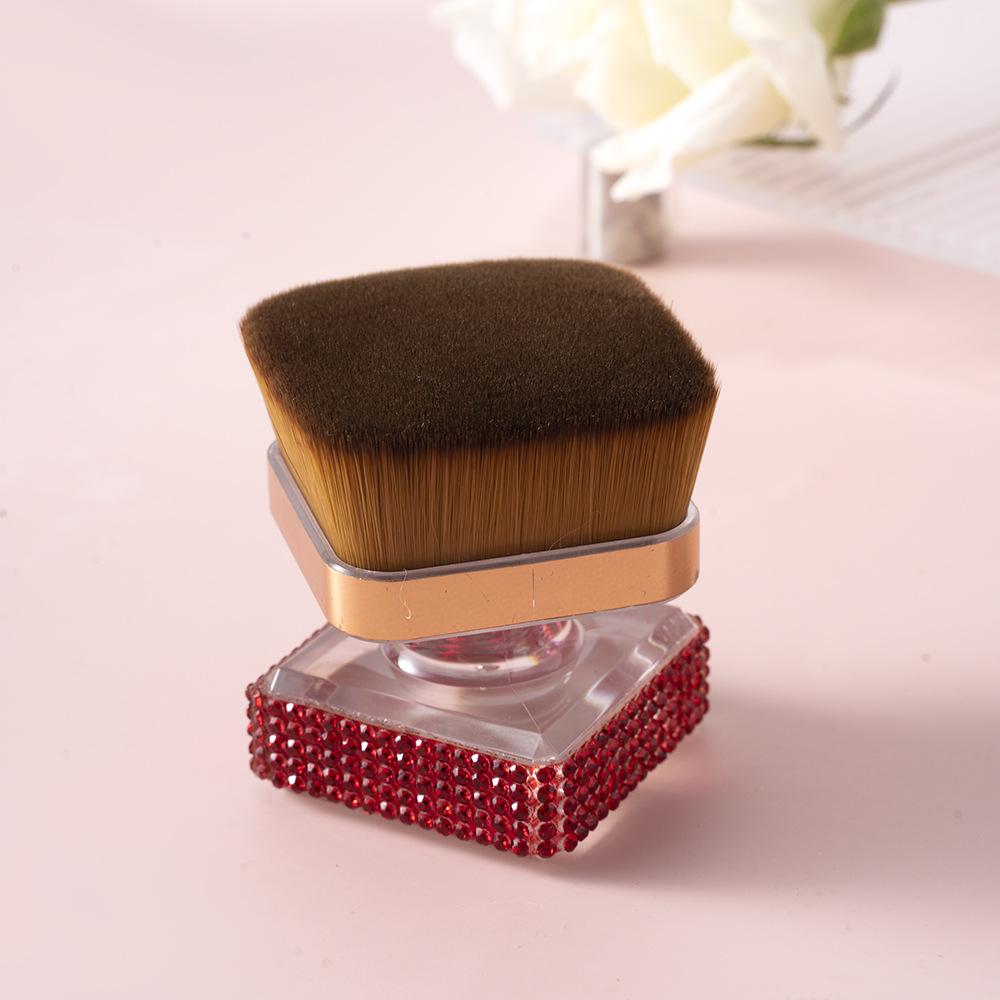 

Light luxury nail art dust brush high value diamond foundation brush travel portable blush brush Internet celebrity multi-function makeup brush красный