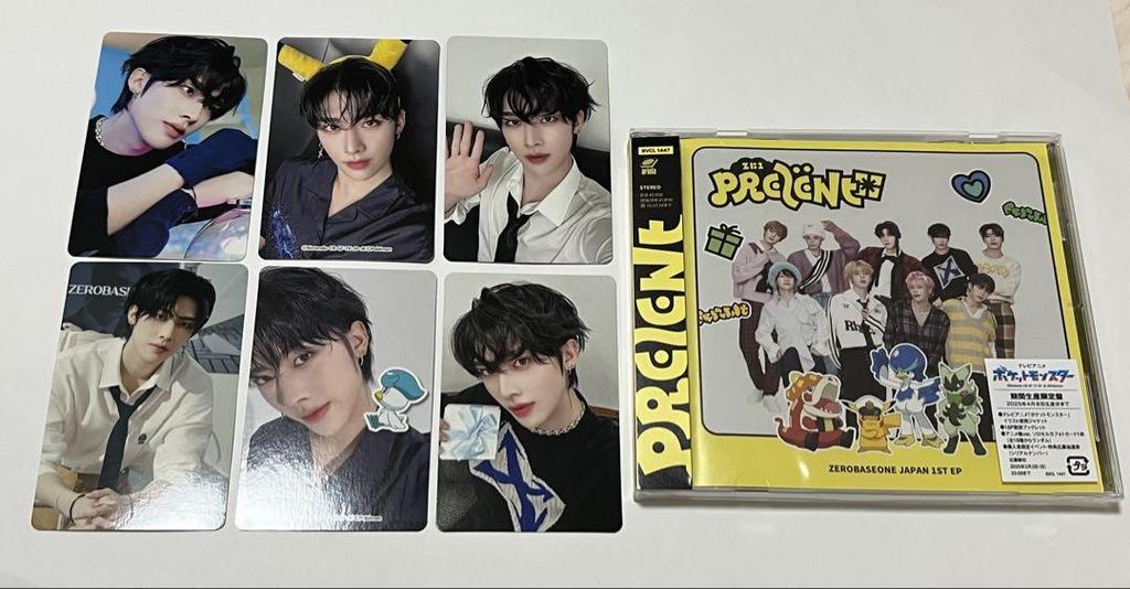 [USED] ZEROBASEONE / PREZENT Anime CD, 6 Ricky trading cards