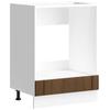 VidaXL Armoire de four Lucca chêne marron bois d'ingénierie, unité de four, armoire de four de cuisine, unité de base de 853764