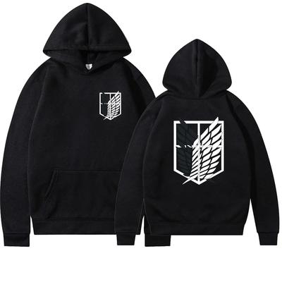 New Anime Man Hoodie Hoodies Mans Streetwear Pullover Harajuku Shingeki No Kyojin Hoody Sweatshirt Clothes MOTO