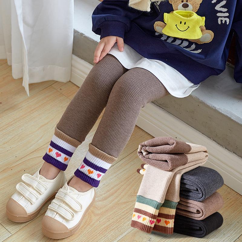 Winter Thickening Warm Pants Girls Leggings Children Girl Skinny Pencil Trousers Outfit