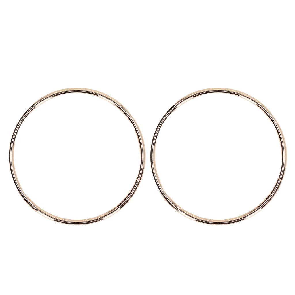 2PCS Handbag Handles DIY Accessories Fine Workmanship Round Shape High Hardness Bag HandlesLight