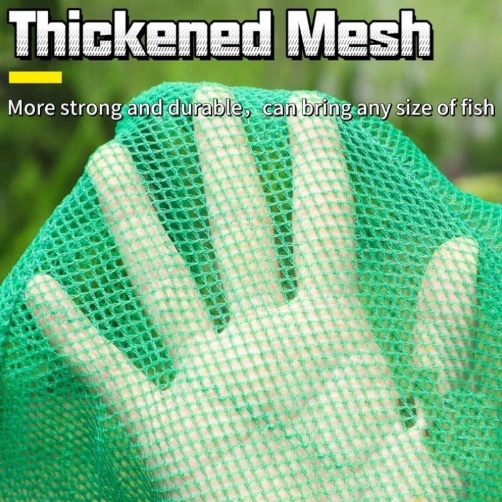 Nylon Green Fish Cage Foldable Thread Collapsible Fish Cage Lightweight Fishing Net Bag  Fishing