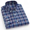 New 100%Pure Cotton Men's Shirt Long Sleeve Classic Versatile Soft Breathable Casual Fashion Business Men's Social Shirt S-7XL