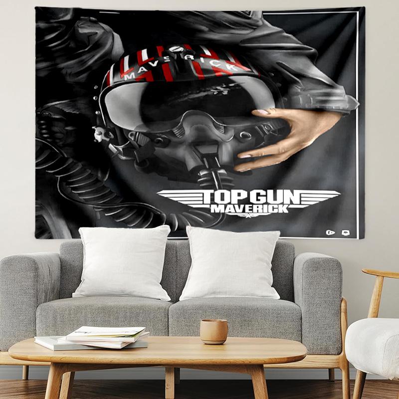 Top Gun Print Tapestry, Lightweight Wall Hanging, for Bedroom, Dorm, Living Room, Home Art Decor, Birthday Christmas Gift for Friends